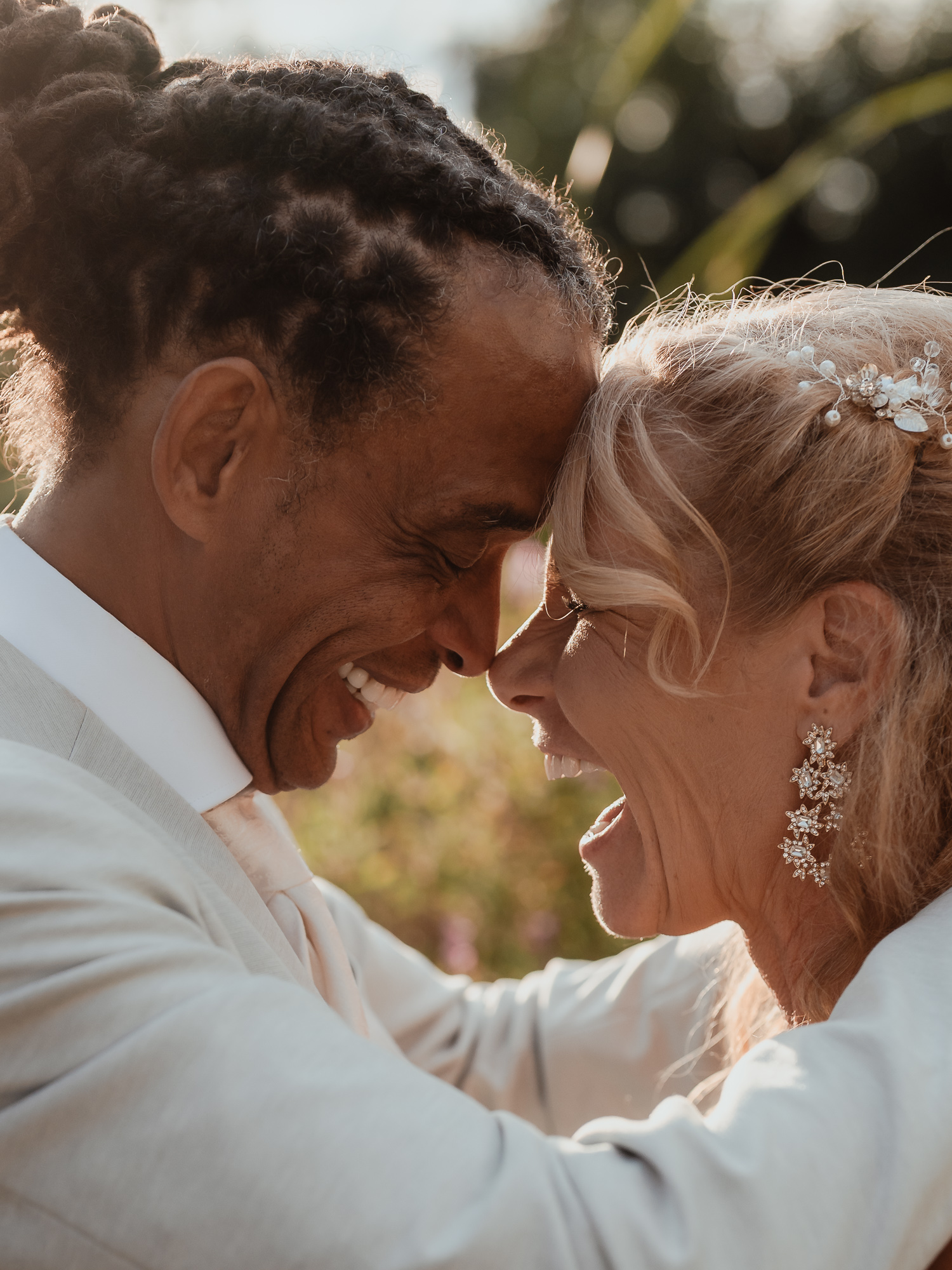 Bride and groom intimate moment in Mallorca – Photos by Ville